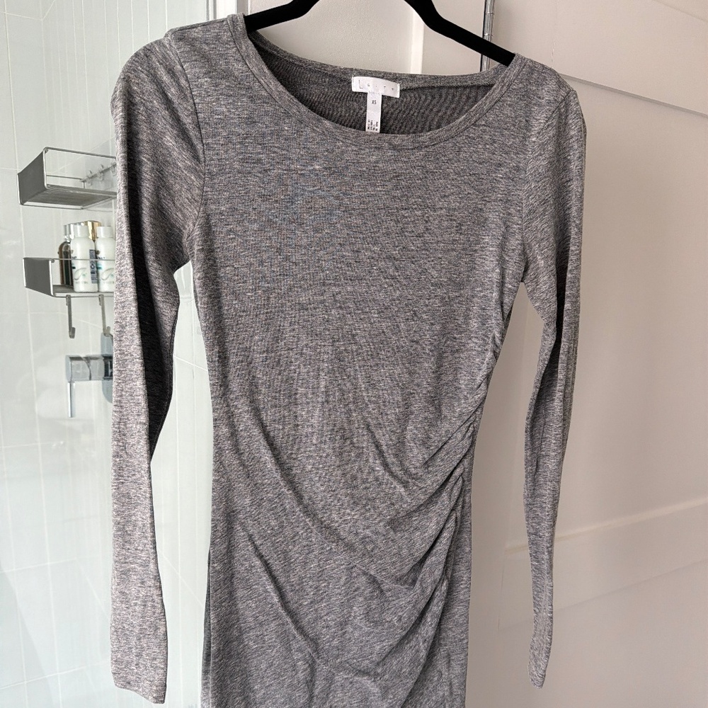 Grey midi dress